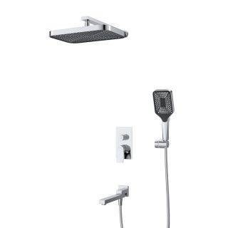 Душевой комплект встраиваемый с изливом BelBagno DUE-VDSET-CRM